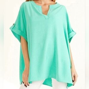 New Mint Loose Fit Woven Top